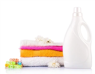 Rótulo de detergente para lavanderia